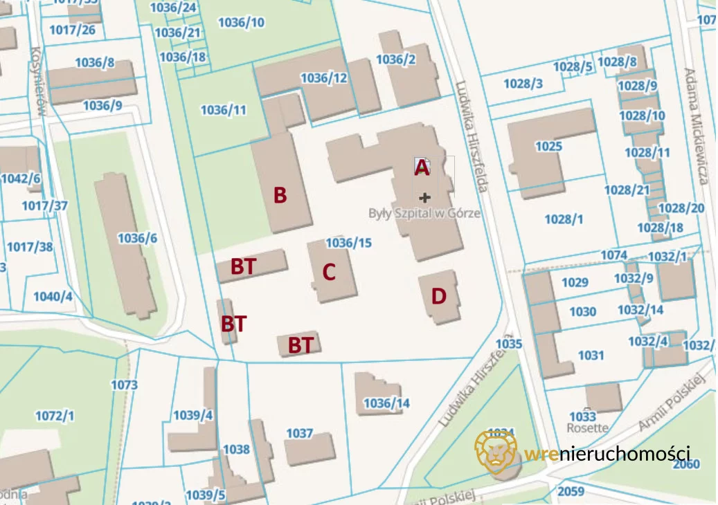 Obiekt 5 387,48 m², oferta nr , 948828, Góra, Ludwika Hirszfelda