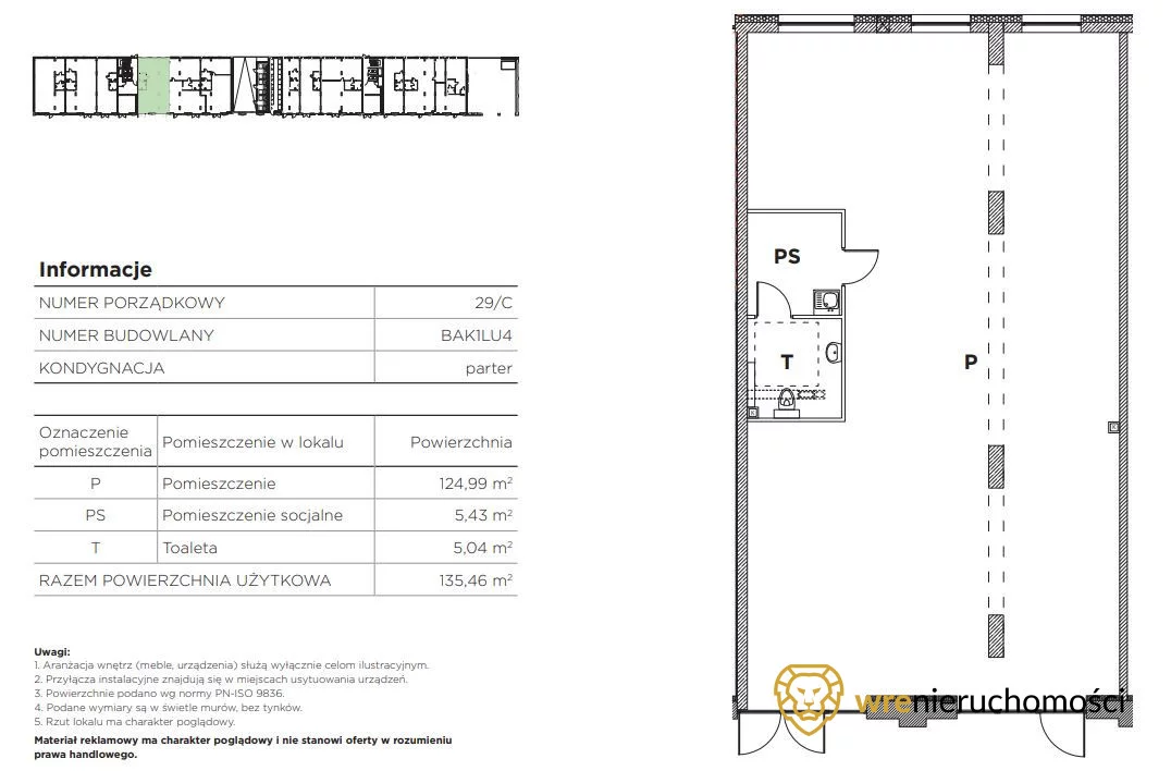 Lokal użytkowy na sprzedaż, 135,46 m², oferta nr 153186