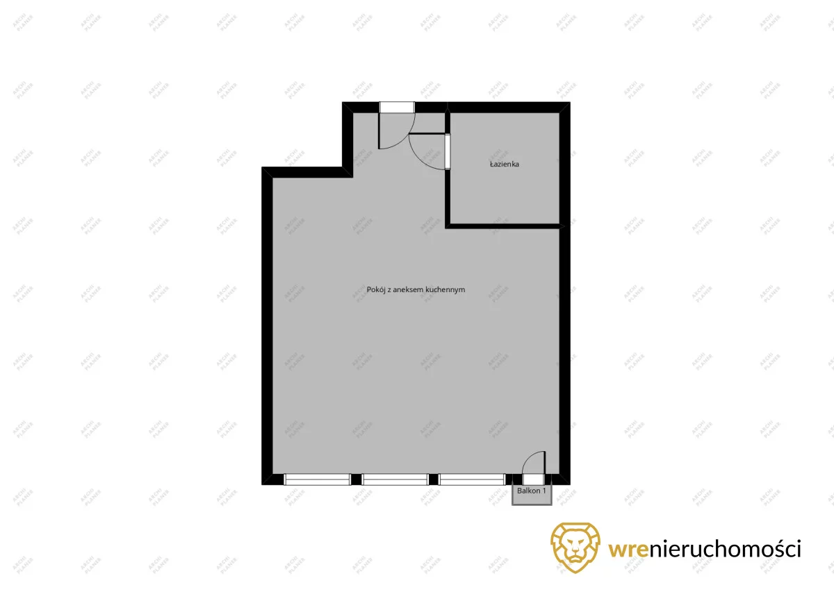 1 pokój, mieszkanie 27,00 m², piętro 7, oferta nr , 631305, Wrocław, Stare Miasto, Grabiszyńska