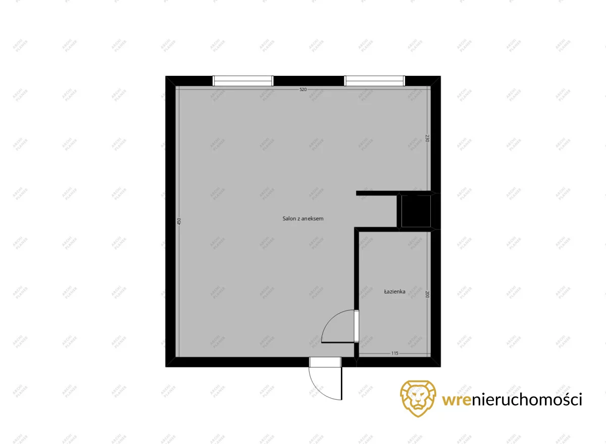 1 pokój, mieszkanie 22,80 m², piętro 2, oferta nr , 139517, Wrocław, Stare Miasto, Kazimierza Wielkiego