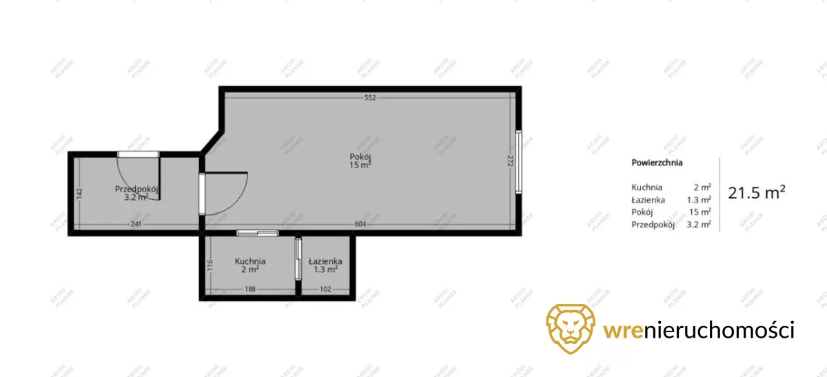 1 pokój, mieszkanie 21,50 m², parter, oferta nr , 481668, Wrocław, Szczepin, Łęczycka