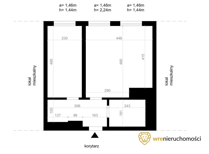 2 pokoje, mieszkanie 42,31 m², piętro 2, oferta nr , 508211, Wrocław, Krzyki-Partynice, Partynice, Babiego Lata