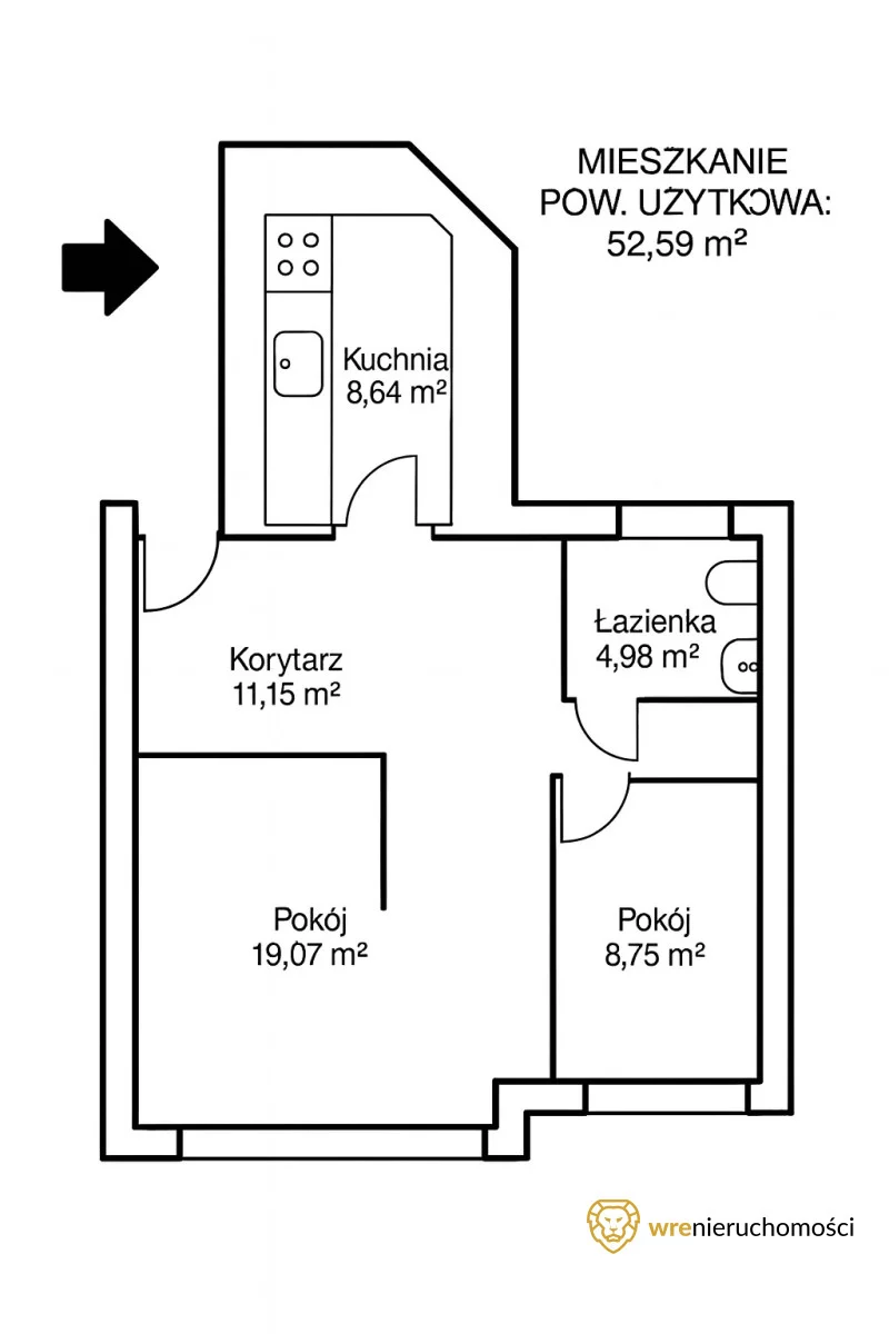 2 pokoje, mieszkanie 56,80 m², piętro 3, oferta nr , 900513, Wrocław, Biskupin-Sępolno-Dąbie-Bartoszowice, Śródmieście, Bolesława Chrobrego