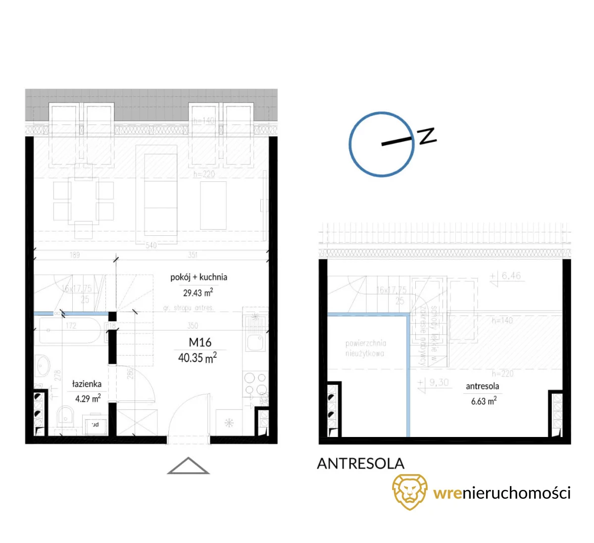 Mieszkanie na sprzedaż, 40,35 m², 2 pokoje, 2 piętro, oferta nr 438706