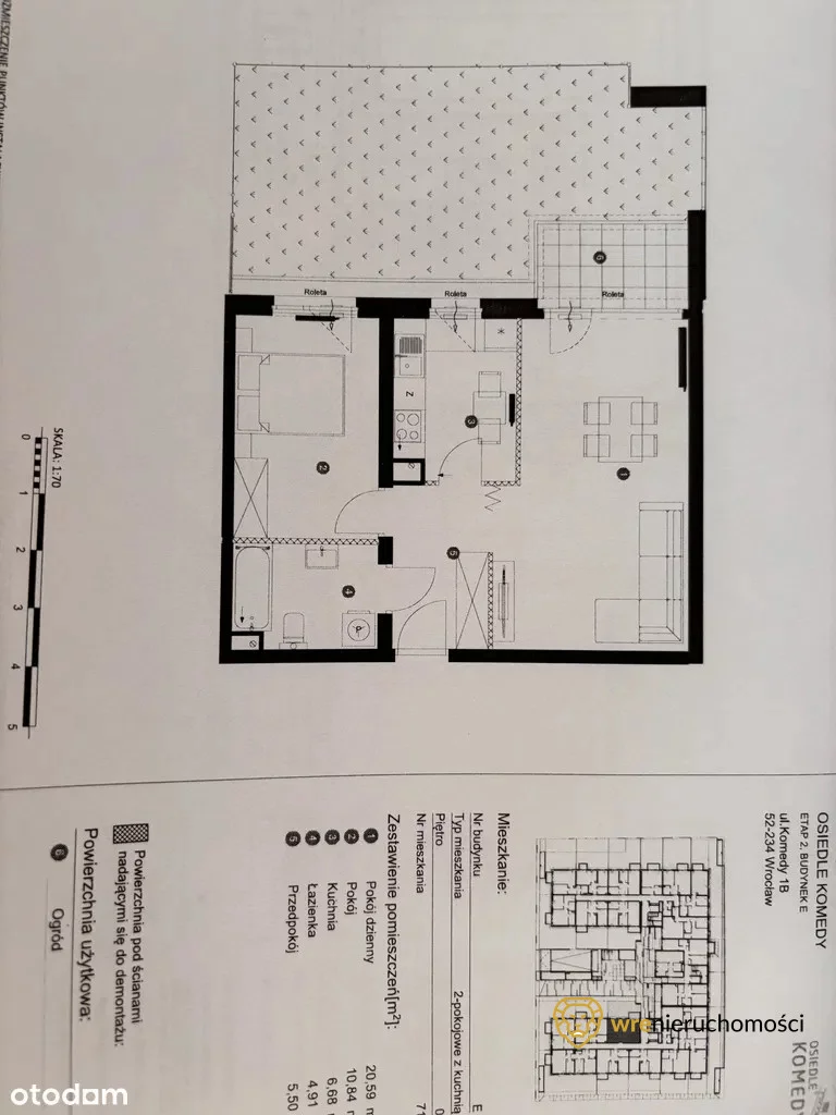 2 pokoje, mieszkanie 49,60 m², parter, oferta nr , 246178, Wrocław, Jagodno, Buforowa