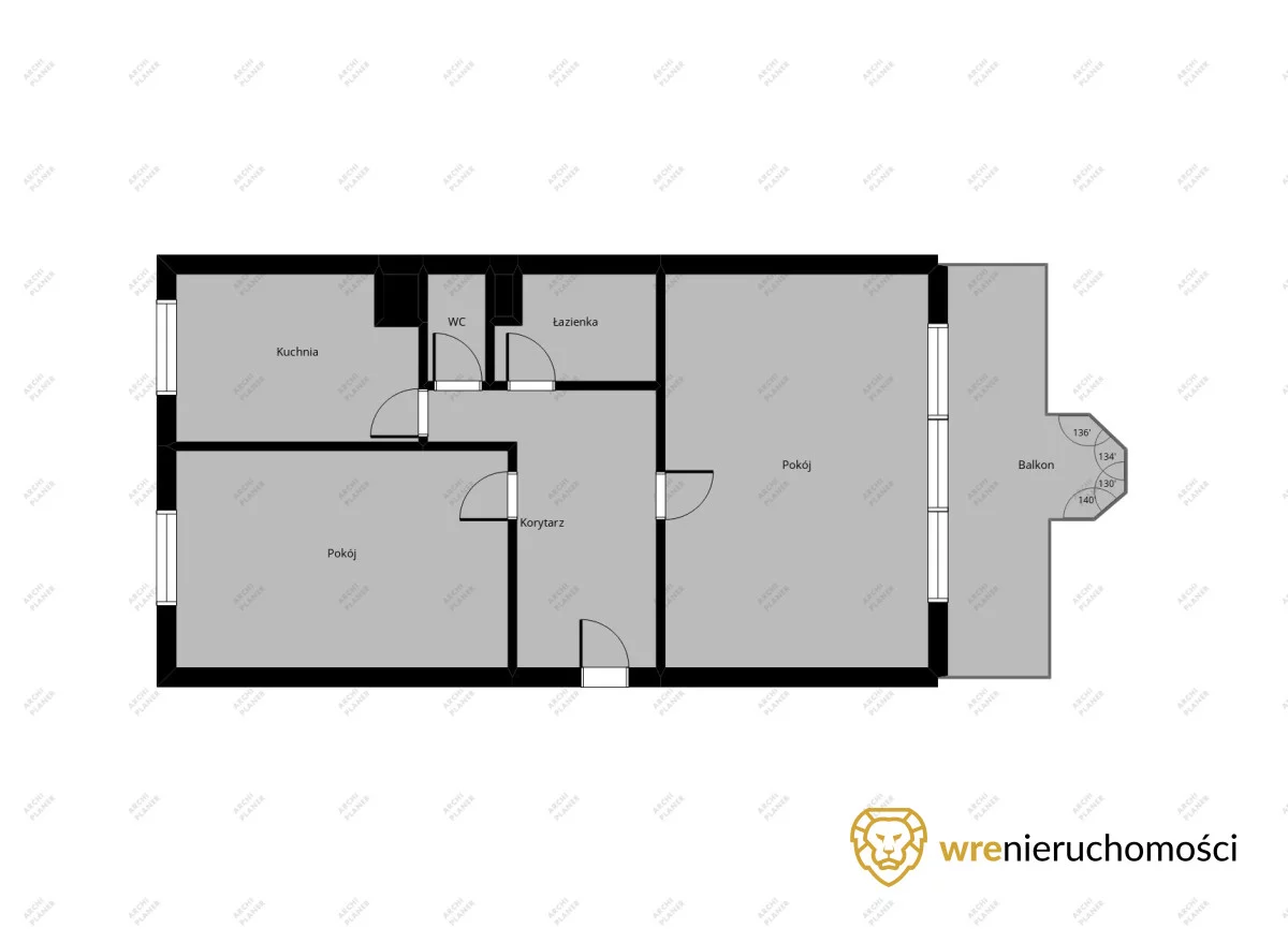 2 pokoje, mieszkanie 47,93 m², piętro 8, oferta nr , 811227, Wrocław, Pilczyce-Kozanów-Popowice Północne, Kozanów, Dzielna