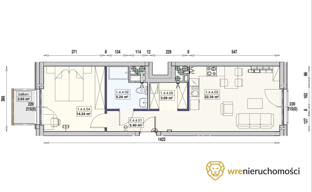 Apartament 51,21 m², piętro 4, oferta nr , 565881, Wrocław, Przedmieście Oławskie, Gwarna-idx