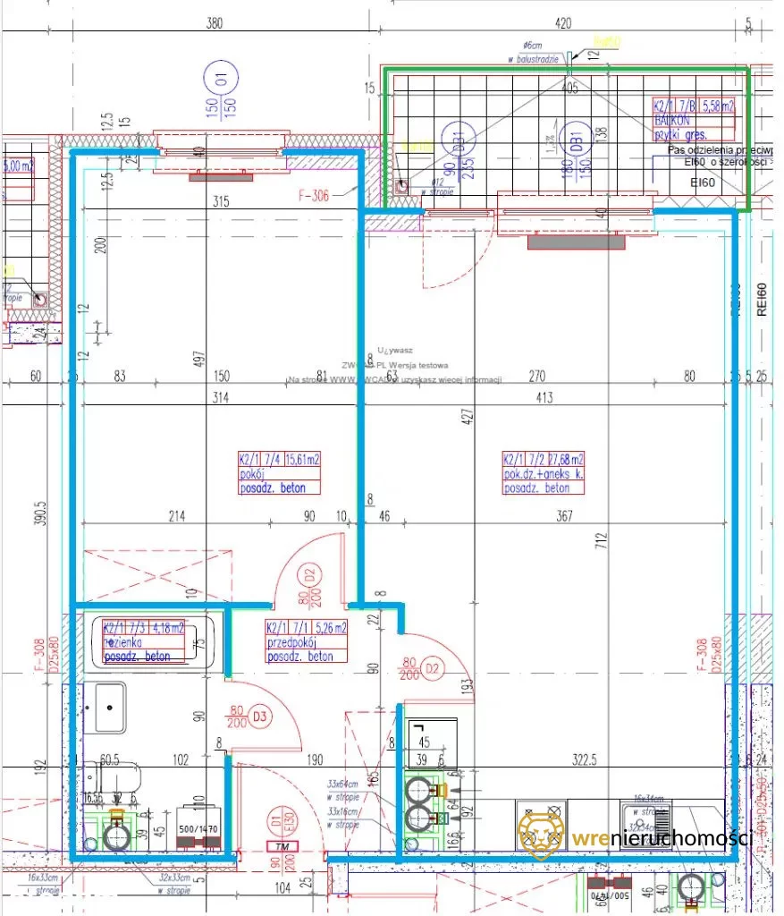 Mieszkanie na sprzedaż, 53,04 m², 2 pokoje, 5 piętro, oferta nr 145905