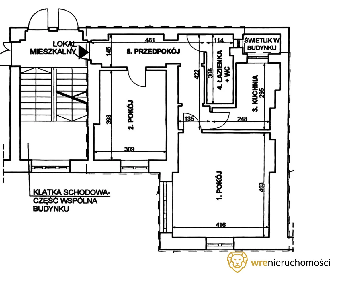 2 pokoje, mieszkanie 50,20 m², piętro 4, oferta nr , 985236, Wrocław, Komuny Paryskiej