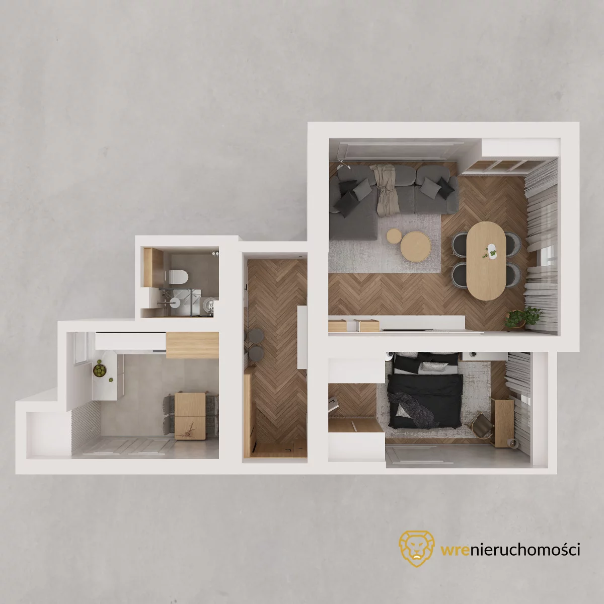 2 pokoje, mieszkanie 60,00 m², parter, oferta nr , 840099, Oława, Spacerowa