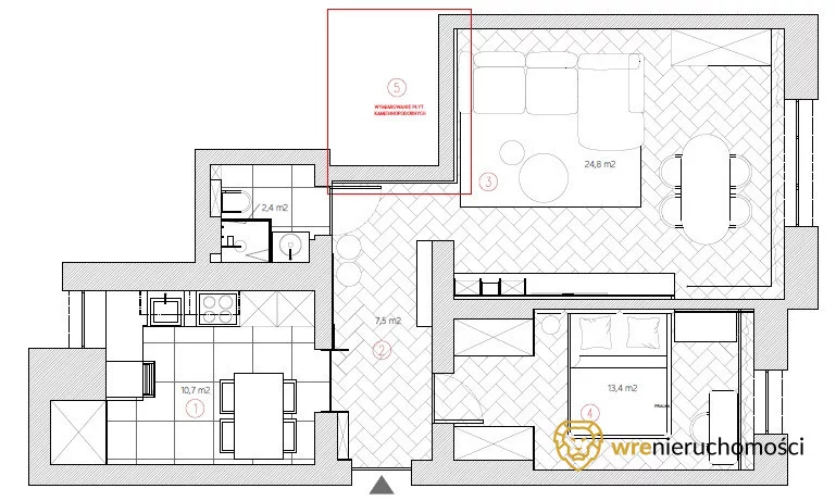 2 pokoje, mieszkanie 60,00 m², parter, oferta nr , 840099, Oława, Spacerowa