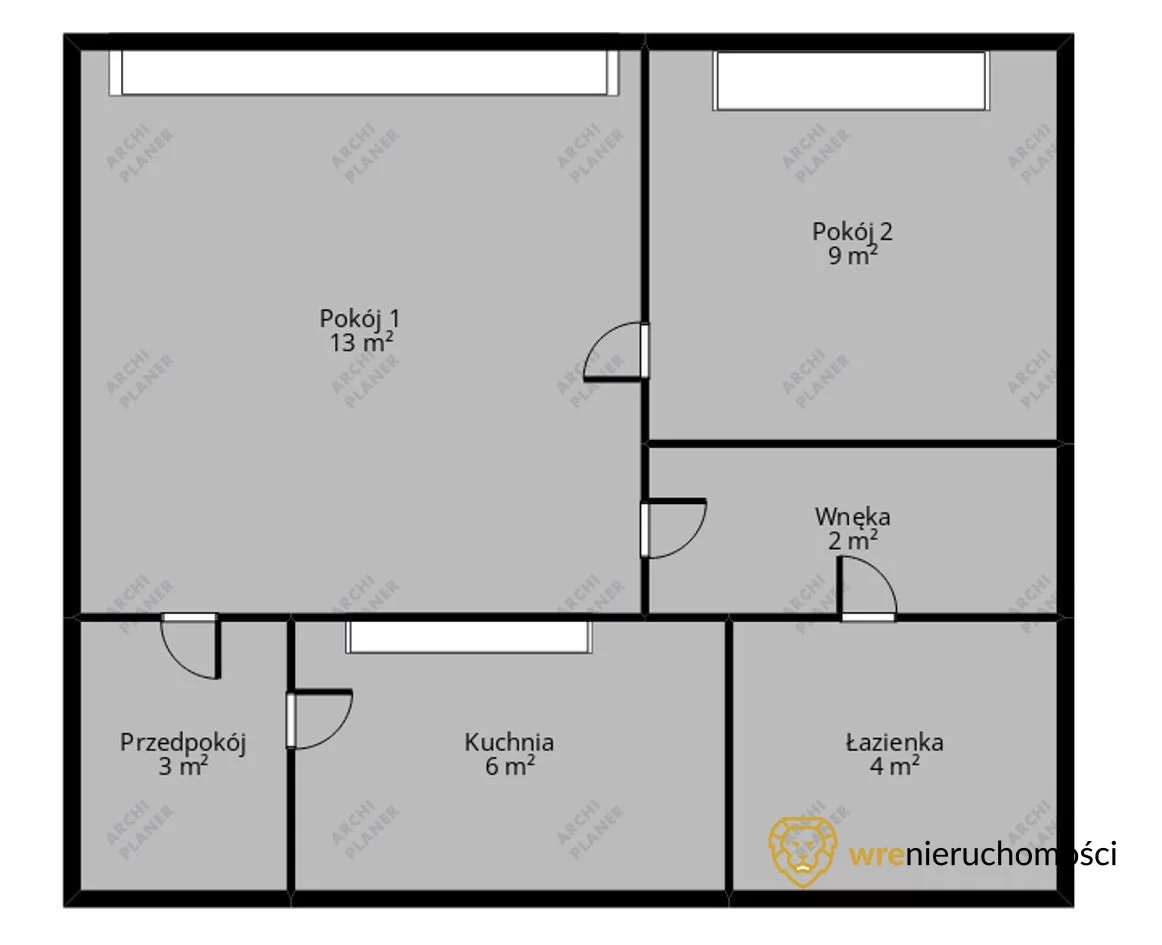 Mieszkanie dwupokojowe 37,00 m², Wrocław, Krzyki-Partynice, Krzyki, Tadeusza Zielińskiego, Sprzedaż