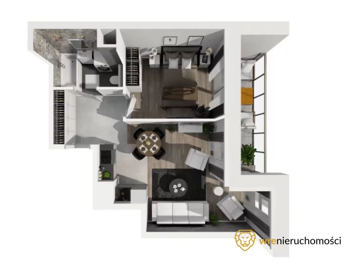 2 pokoje, mieszkanie 40,35 m², piętro 1, oferta nr , 855778, Wrocław, Nadodrze, Władysława Reymonta