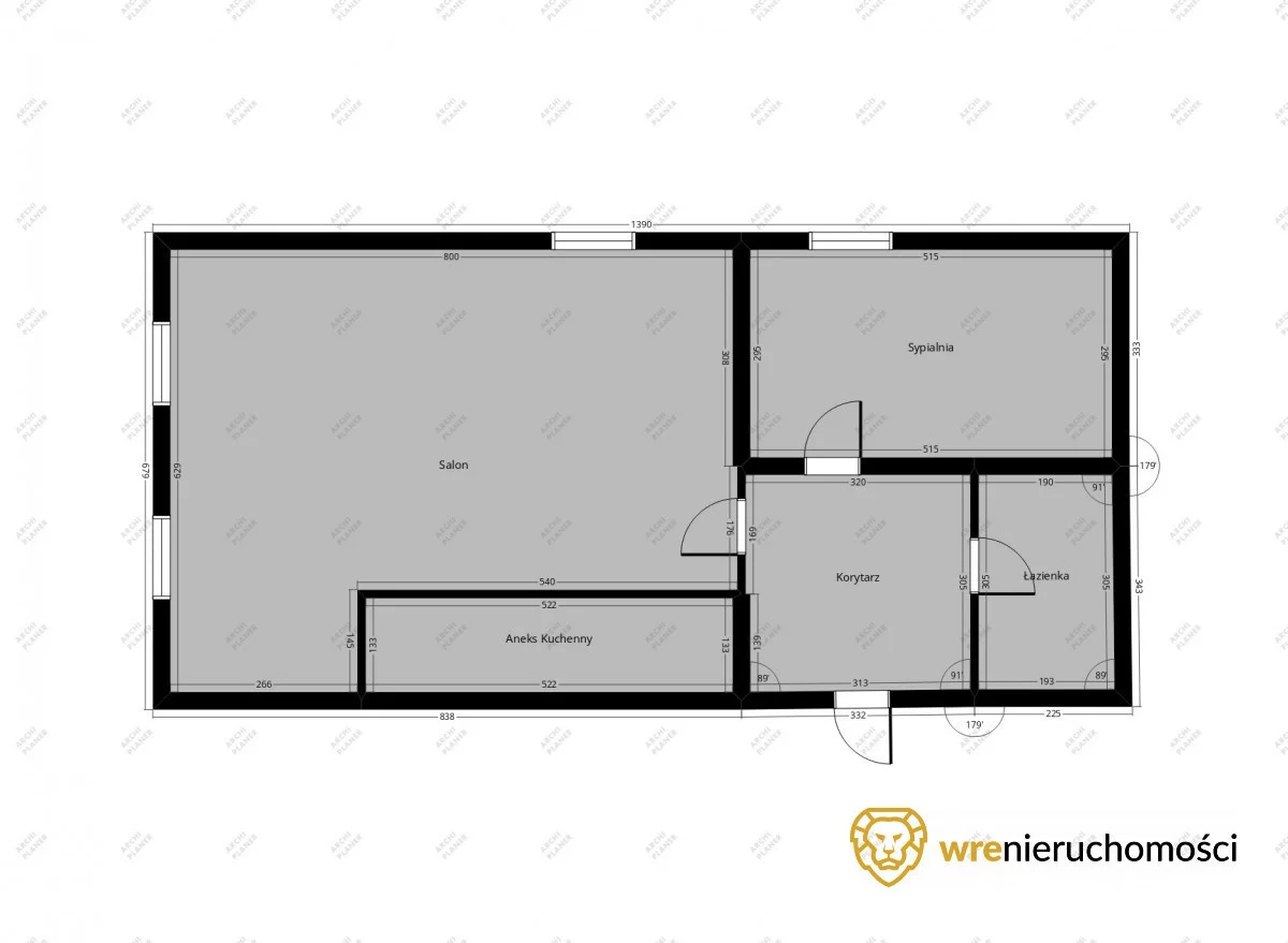 2 pokoje, mieszkanie 48,80 m², piętro 2, oferta nr , 839161, Wrocław, Krzyki-Partynice, Krzyki