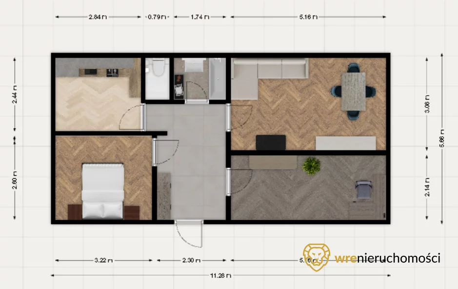 3 pokoje, apartament 54,00 m², piętro 4, oferta nr , 227214, Wrocław, Karłowice-Różanka, Różanka, Bezpieczna