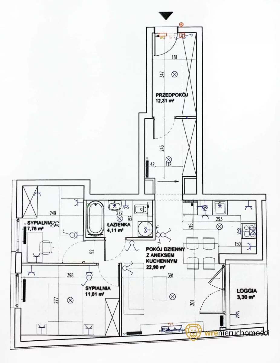 3 pokoje, apartament 58,01 m², piętro 3, oferta nr , 780400, Wrocław, Biskupin-Sępolno-Dąbie-Bartoszowice, Śródmieście, Bolesława Prusa