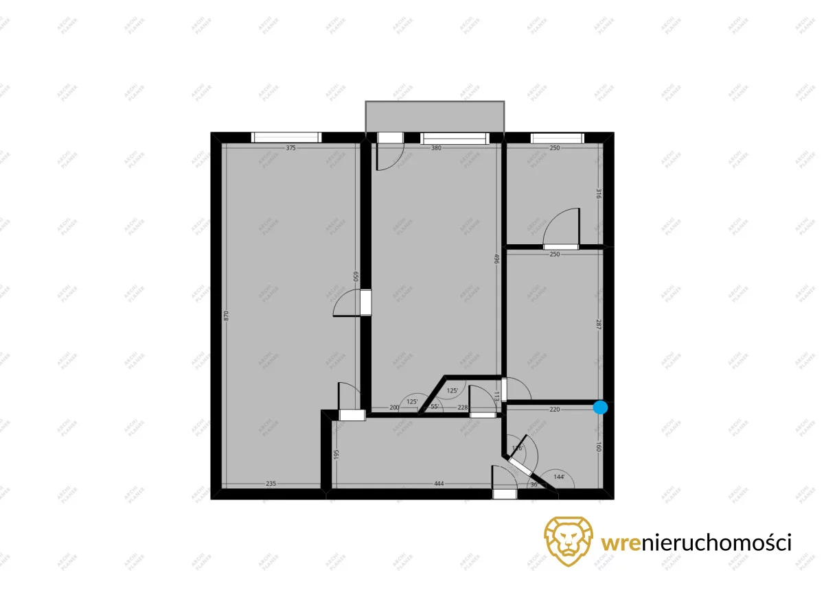 3 pokoje, mieszkanie 87,34 m², piętro 2, oferta nr , 946079, Wrocław, Plac Grunwaldzki, Kard. Stefana Wyszyńskiego