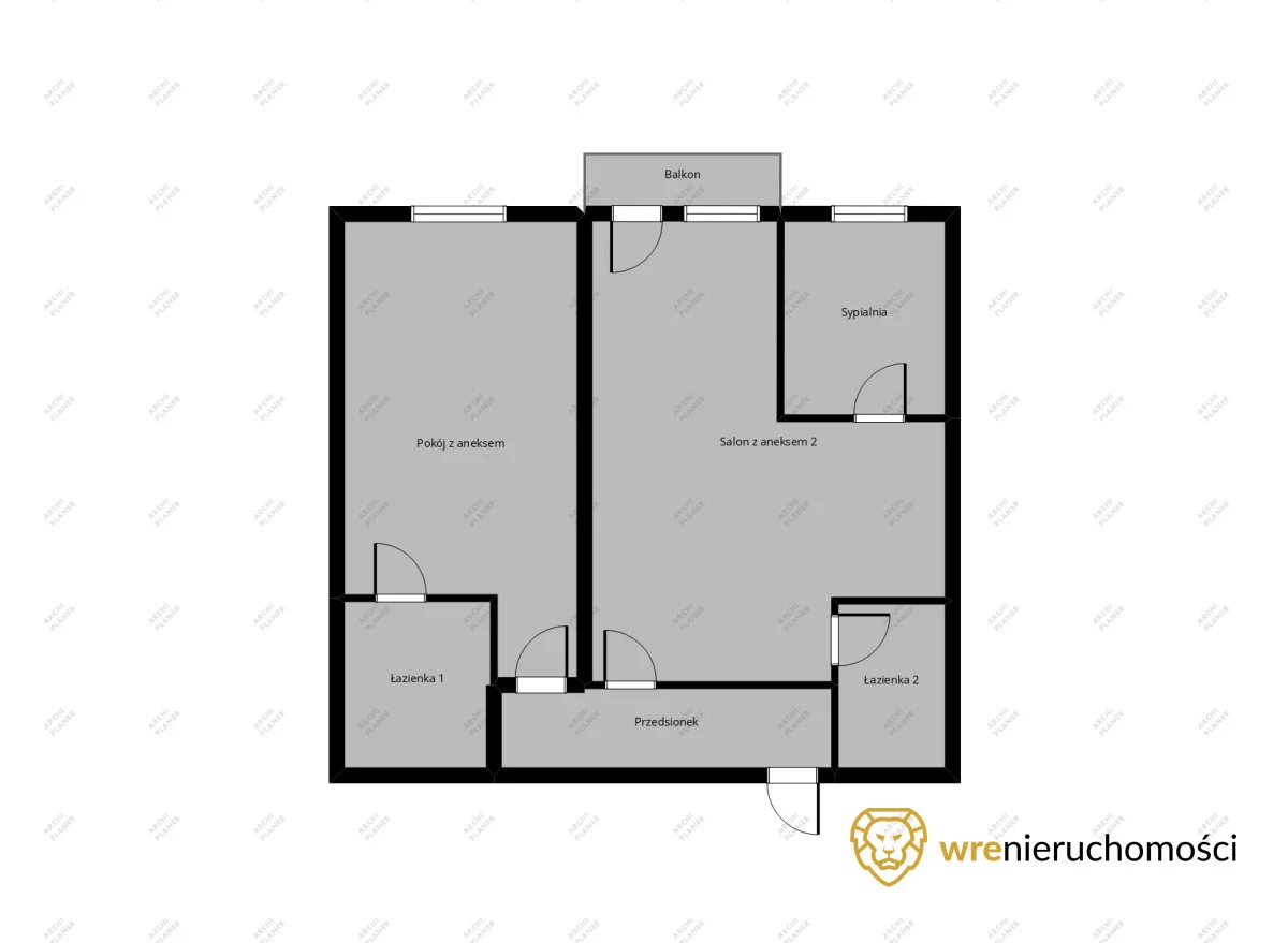 3 pokoje, mieszkanie 87,34 m², piętro 2, oferta nr , 946079, Wrocław, Plac Grunwaldzki, Kard. Stefana Wyszyńskiego