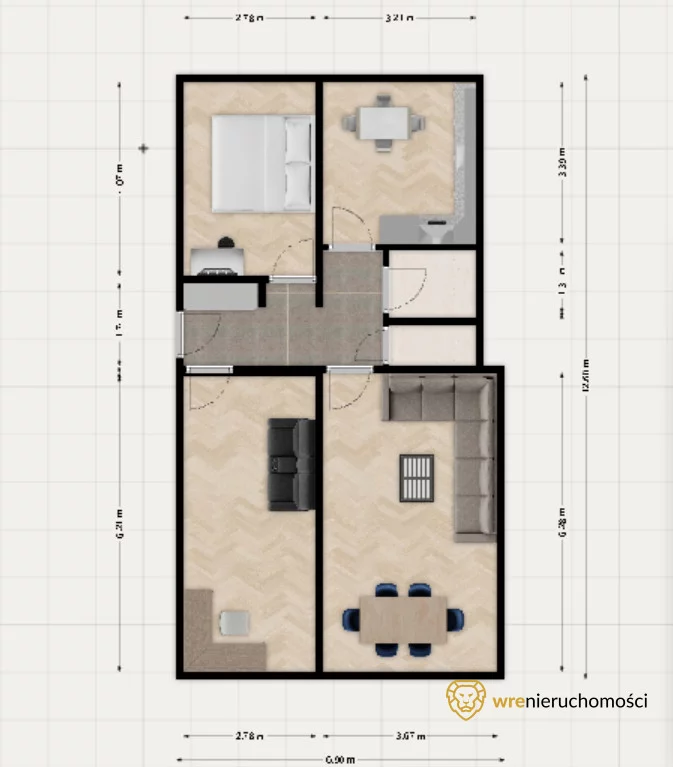 3 pokoje, apartament 73,40 m², piętro 4, oferta nr , 442964, Wrocław, Przedmieście Oławskie, Komuny Paryskiej