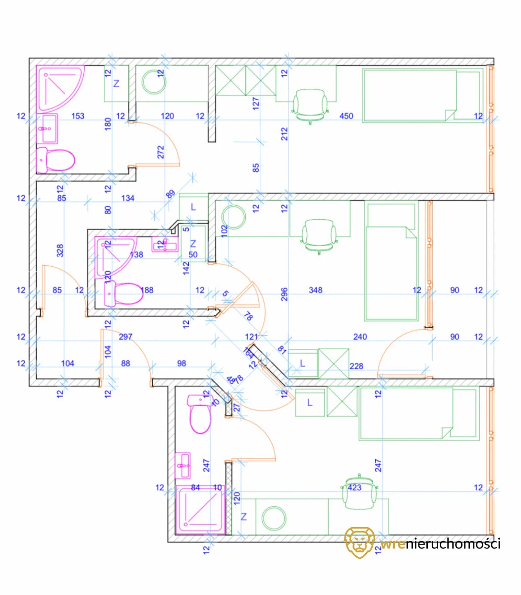 3 pokoje, mieszkanie 45,03 m², piętro 10, oferta nr , 996787, Wrocław, Grabiszyn-Grabiszynek, Grabiszyn, Krucza