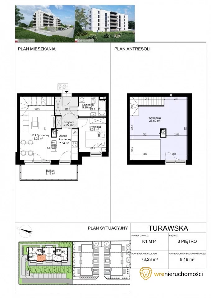 3 pokoje, mieszkanie 73,50 m², piętro 3, oferta nr , 758455, Wrocław, Księże, Księże Wielkie, Turawska