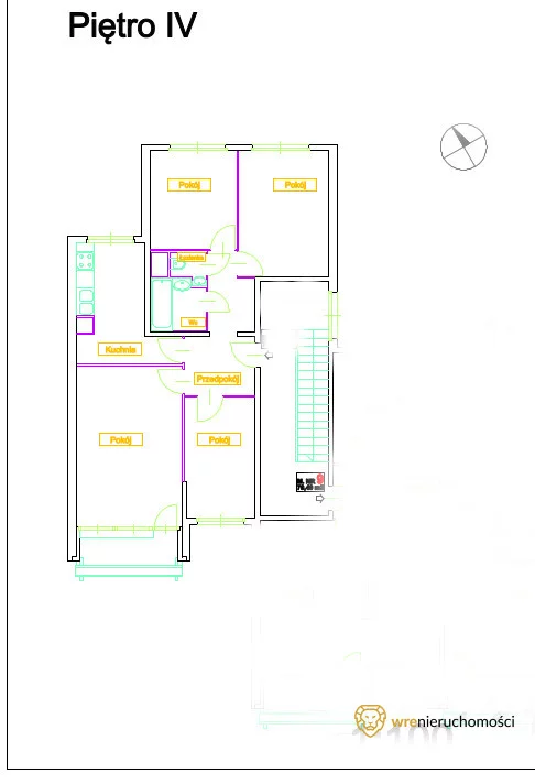 4 pokoje, mieszkanie 70,05 m², piętro 4, oferta nr , 410353, Wrocław, Gądów-Popowice Południowe, Gądów Mały, Balonowa