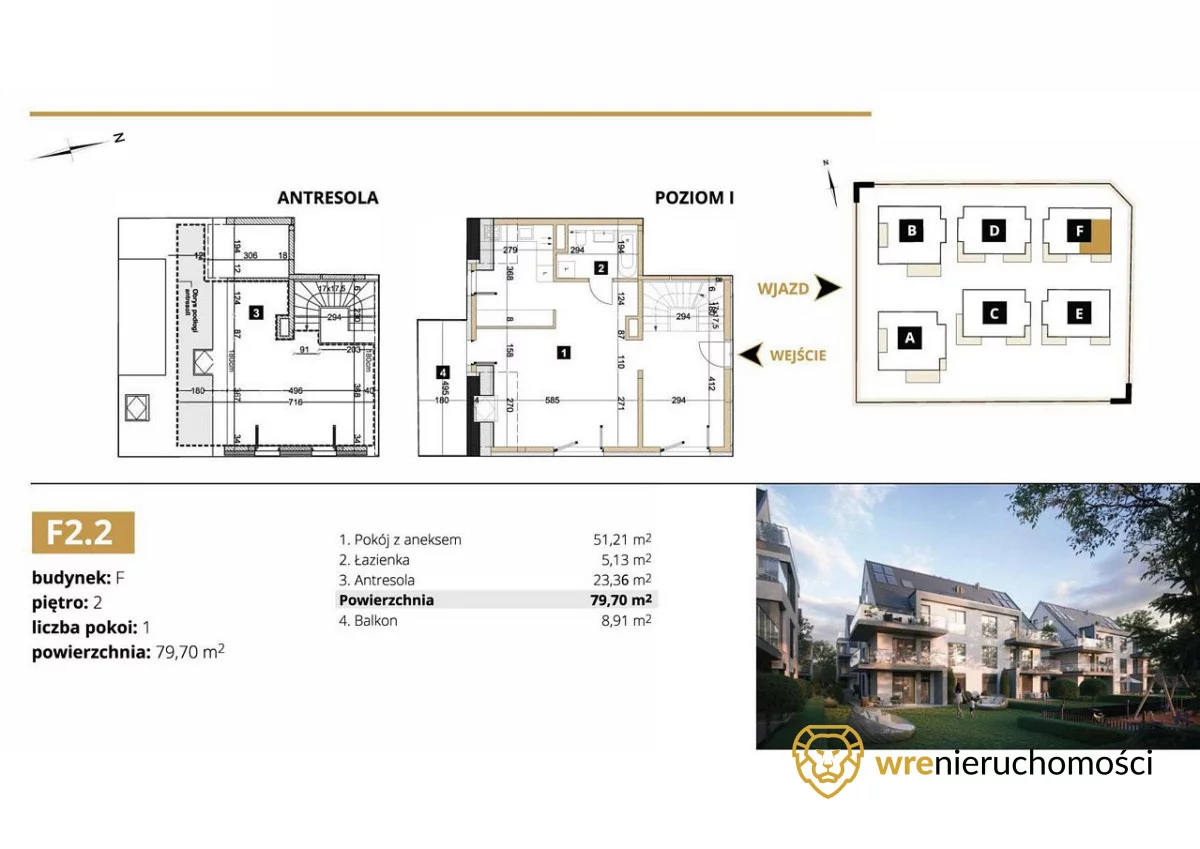 Mieszkanie na sprzedaż, 79,70 m², 4 pokoje, 2 piętro, oferta nr 657391