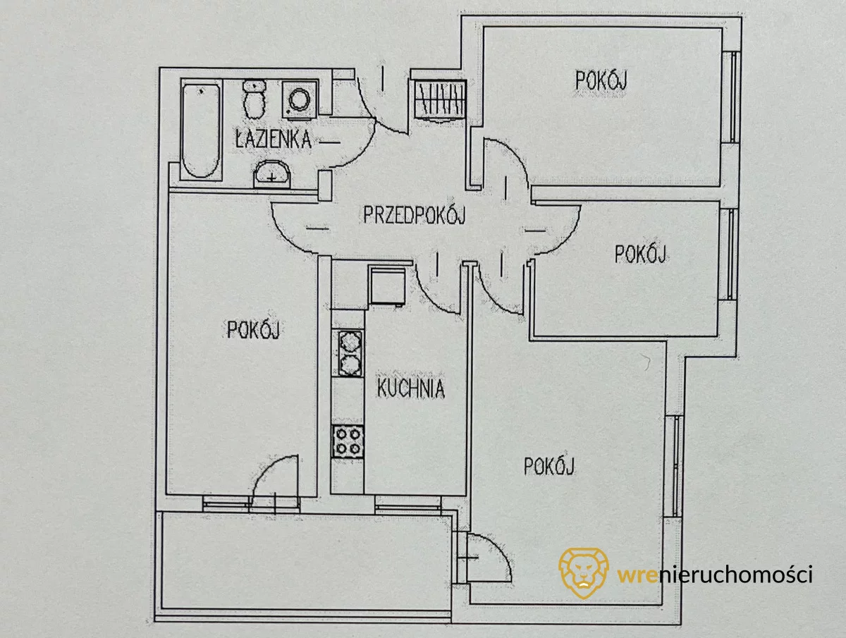 4 pokoje, mieszkanie 72,57 m², piętro 6, oferta nr , 568622, Wrocław, Psie Pole-Zawidawie, Psie Pole, Poleska