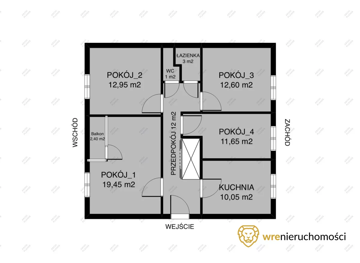 4 pokoje, mieszkanie 85,50 m², piętro 7, oferta nr , 780283, Wrocław, Gądów-Popowice Południowe, Gądów Mały