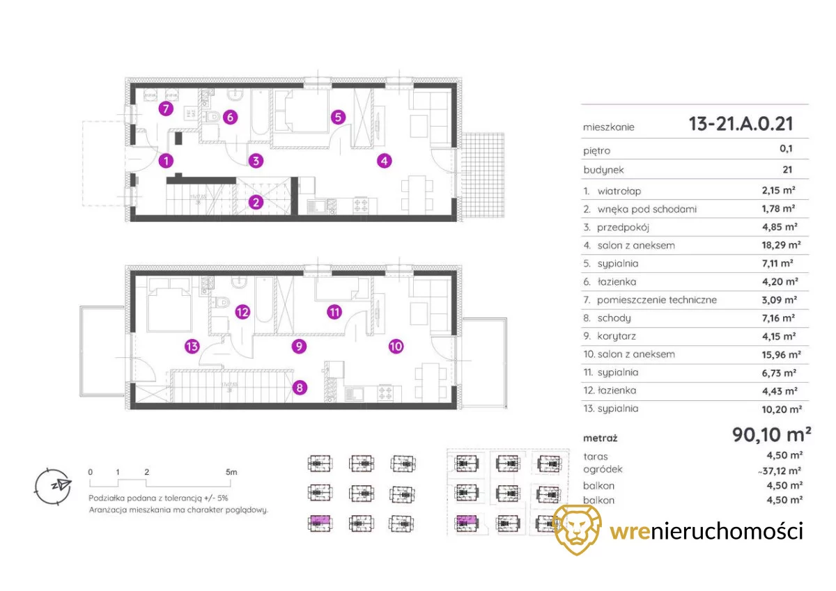5 pokoi, mieszkanie 90,11 m², parter, oferta nr , 348178, Wrocław, Jagodno, Konduktorska