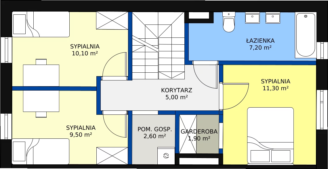 Dom 114,30 m², oferta nr 1B, Family Park Ksawerów, Ksawerów, ul. Łódzka 110