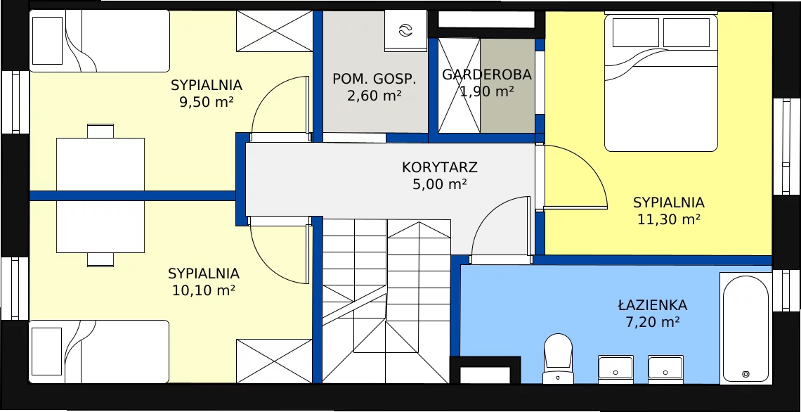 Dom 114,30 m², oferta nr 1A, Family Park Ksawerów, Ksawerów, ul. Łódzka 110