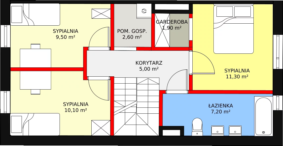 Dom 90,40 m², oferta nr 10A, Family Park Ksawerów, Ksawerów, ul. Łódzka 110