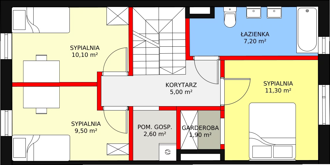 Dom 90,40 m², oferta nr 11B, Family Park Ksawerów, Ksawerów, ul. Łódzka 110