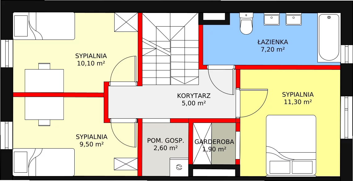 Dom 90,40 m², oferta nr 12B, Family Park Ksawerów, Ksawerów, ul. Łódzka 110