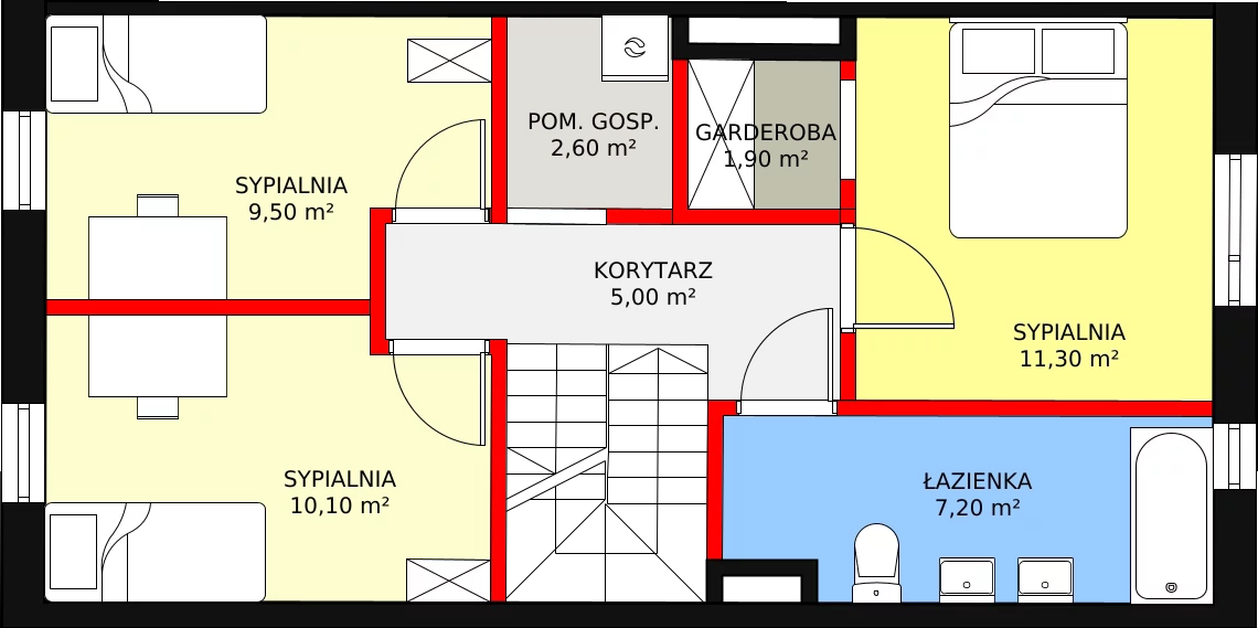 Dom 90,40 m², oferta nr 12A, Family Park Ksawerów, Ksawerów, ul. Łódzka 110