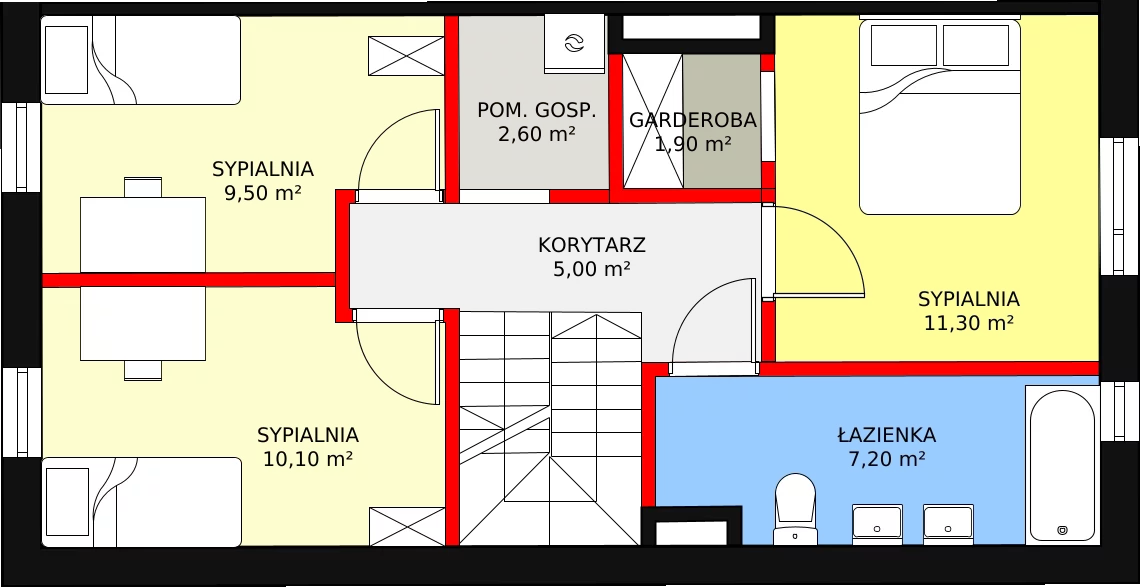 Dom 90,40 m², oferta nr 15A, Family Park Ksawerów, Ksawerów, ul. Łódzka 110