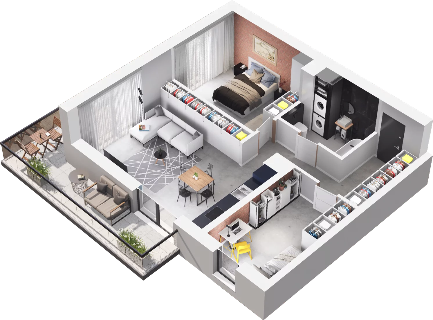 3 pokoje, mieszkanie 62,90 m², piętro 1, oferta nr A4, Apartamenty Tabelowa, Łódź, Górna, ul. Tabelowa 27