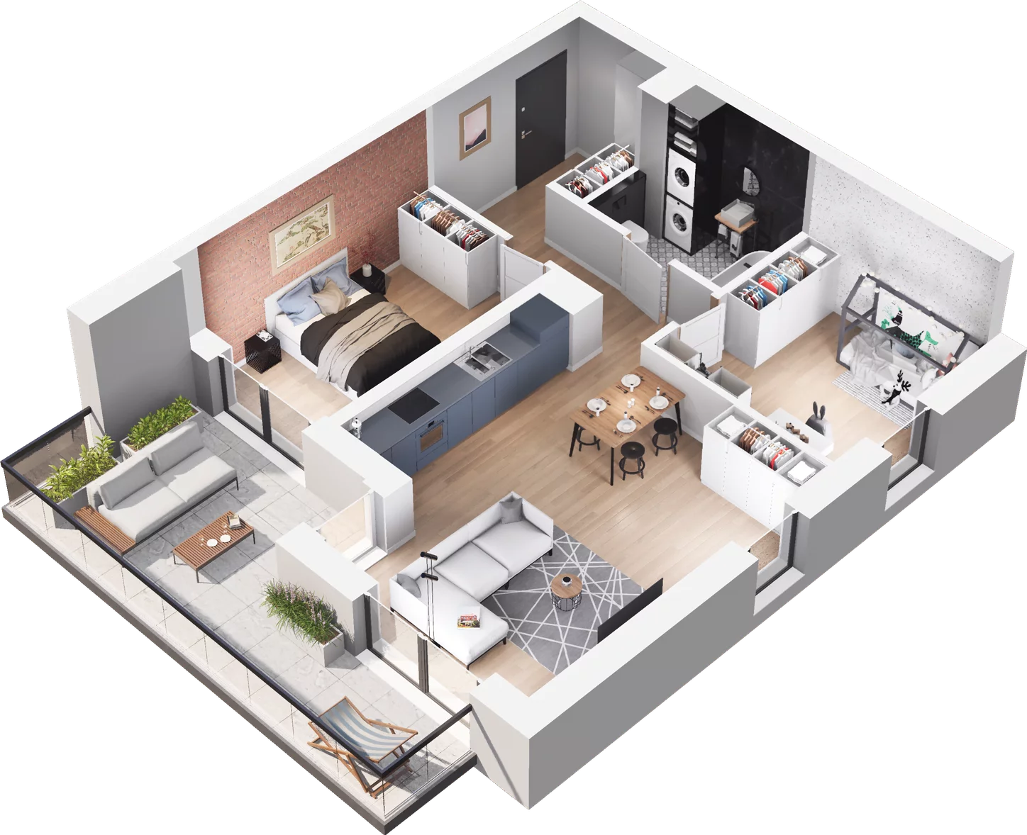 3 pokoje, mieszkanie 63,40 m², piętro 1, oferta nr A5, Apartamenty Tabelowa, Łódź, Górna, ul. Tabelowa 27