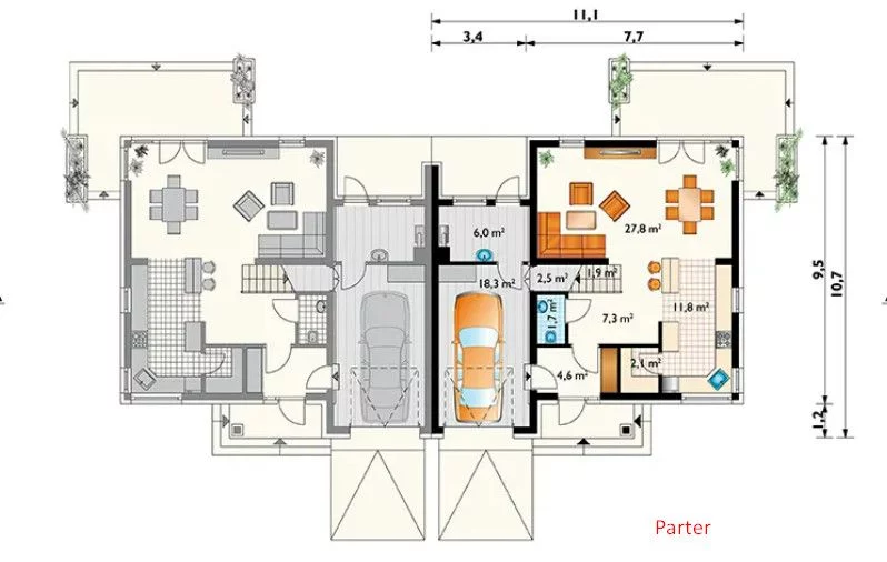 Dom bliźniak 161,00 m², Prawiedniki, Sprzedaż