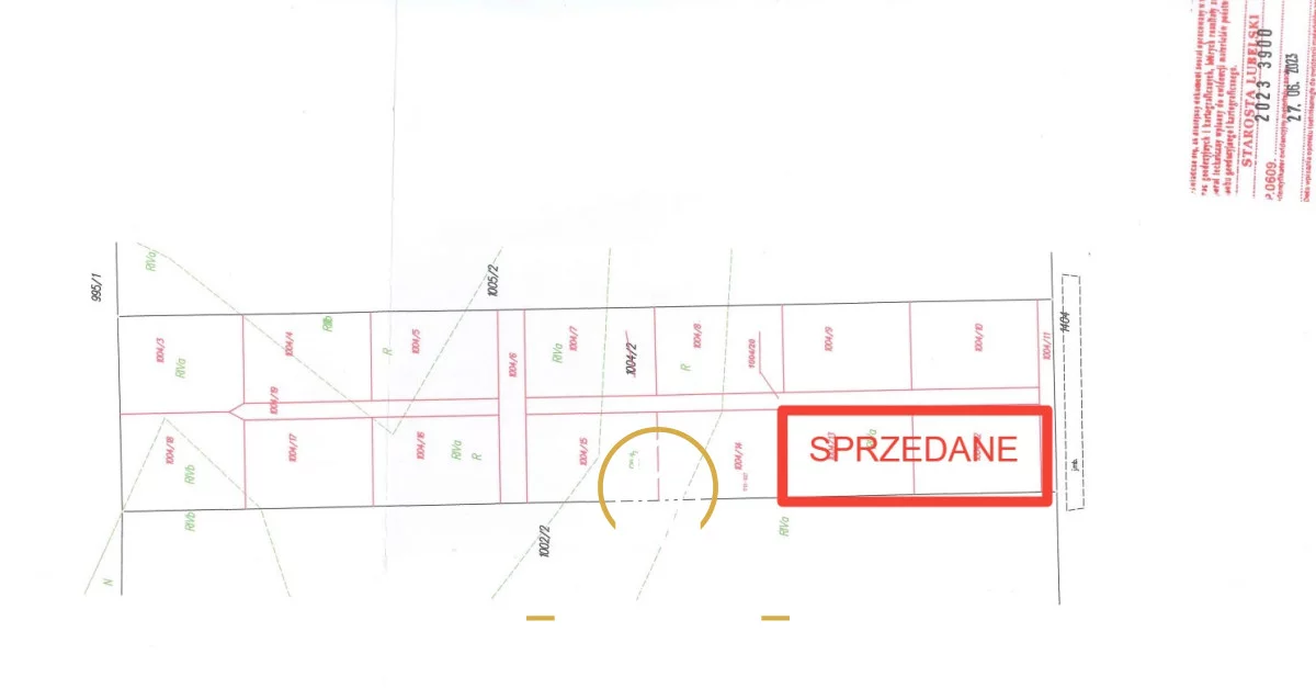 Działka 1 000,00 m², oferta nr , RGN588611, Rudka Kozłowiecka