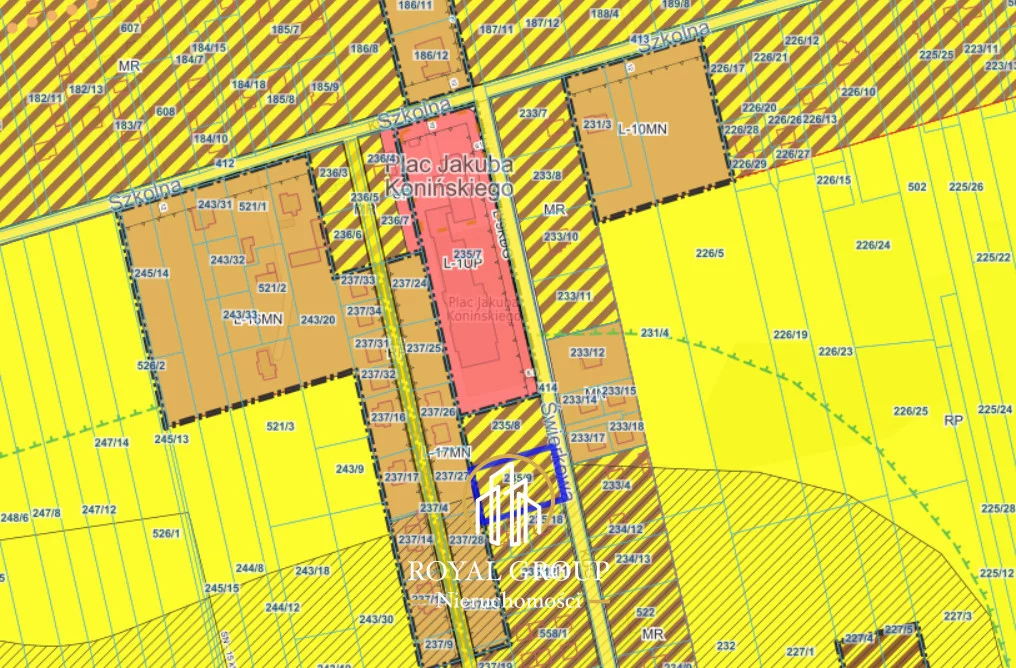 Działka 1 800,00 m², oferta nr , RGN668406, Jakubowice Konińskie, Świerkowa
