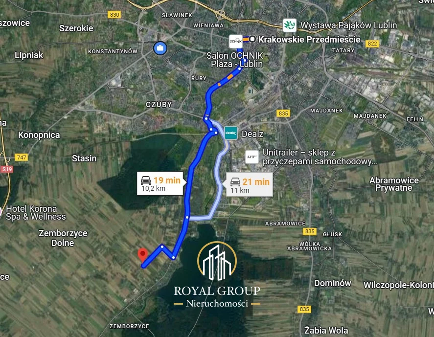 Działka 1 000,00 m², oferta nr , RN519608, Zemborzyce Podleśne