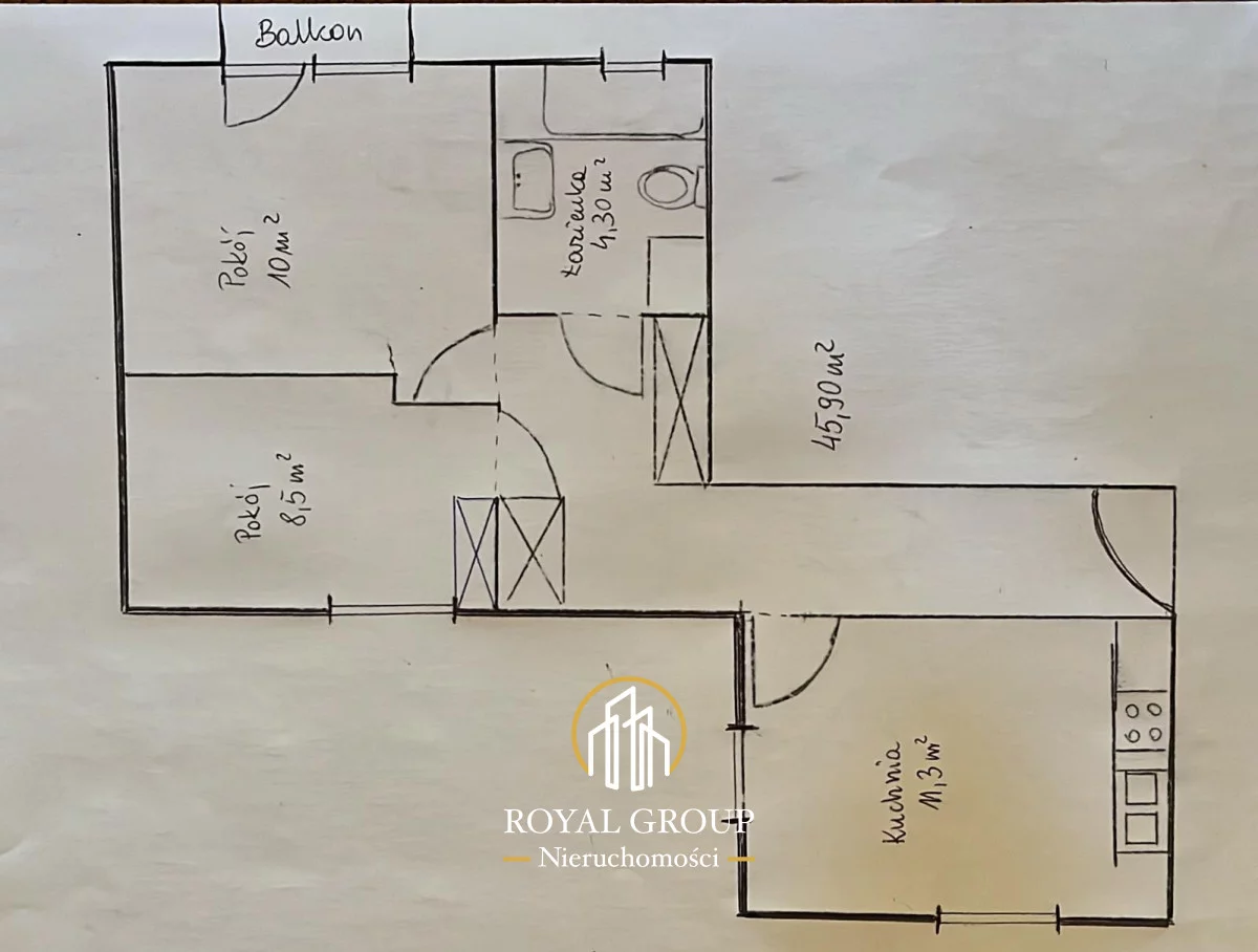2 pokoje, mieszkanie 45,90 m², parter, oferta nr , RGN508642, Lublin, Bronowice, Bronowice, Kręta