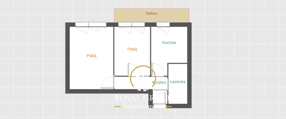 2 pokoje, mieszkanie 38,20 m², piętro 2, oferta nr , RGN286771, Lublin, Rury, LSM