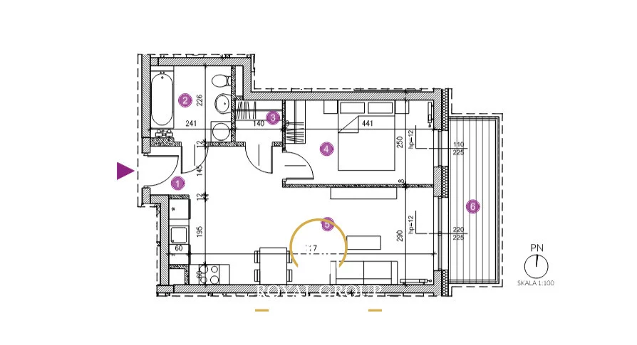 2 pokoje, mieszkanie 44,50 m², parter, oferta nr , RN689086, Lublin, Sławin, Sławin