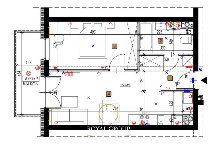2 pokoje, mieszkanie 43,39 m², piętro 1, oferta nr , RGN265168, Lublin, Czechów Północny, Czechów, Mirosława Dereckiego