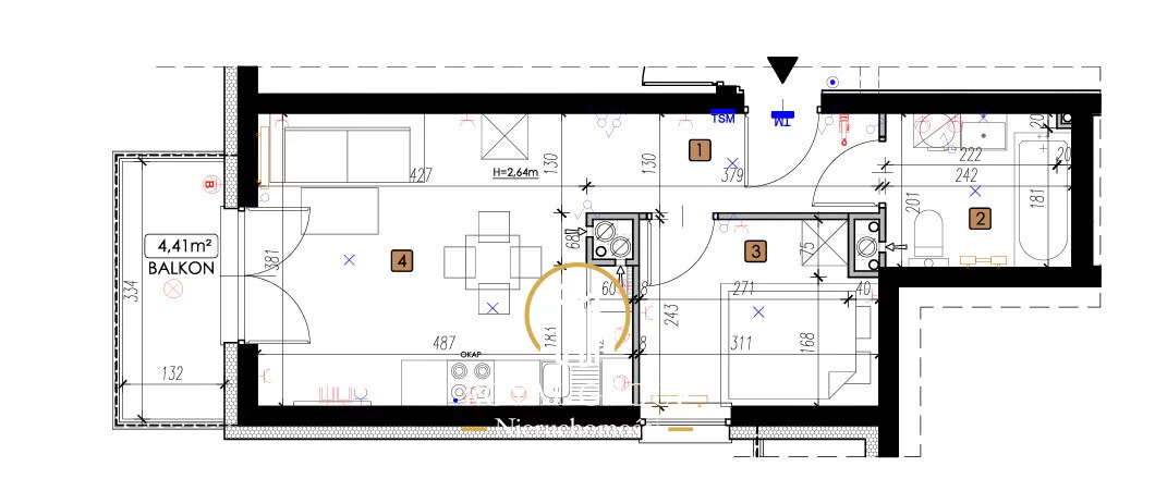 2 pokoje, mieszkanie 33,70 m², piętro 3, oferta nr , RGN366965, Lublin, Czechów Północny, Czechów, Mirosława Dereckiego