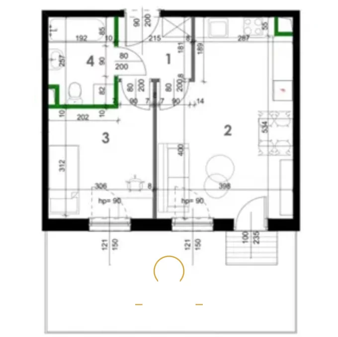 2 pokoje, mieszkanie 40,99 m², parter, oferta nr , RGN228334, Lublin, Sławin, Sławin, Parkowa