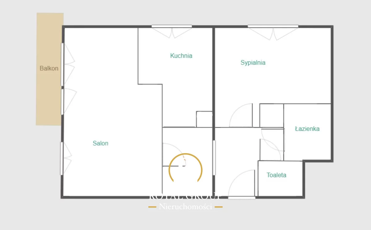 2 pokoje, mieszkanie 47,54 m², piętro 4, oferta nr , RN709770, Lublin, Czuby Południowe, Czuby, Różana